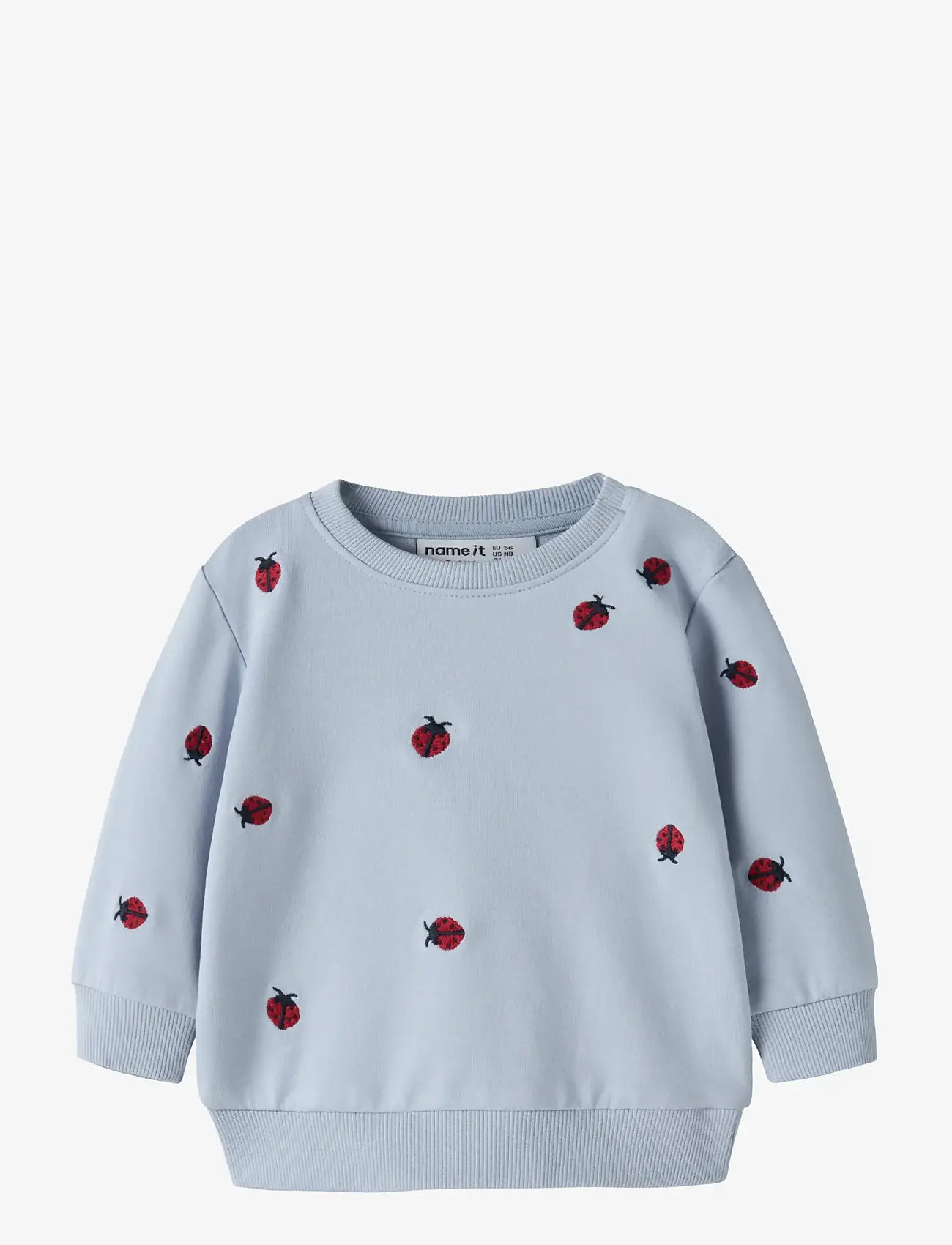 name it - NBFKAROLLE LS SWEAT UNB - subdued blue - 0
