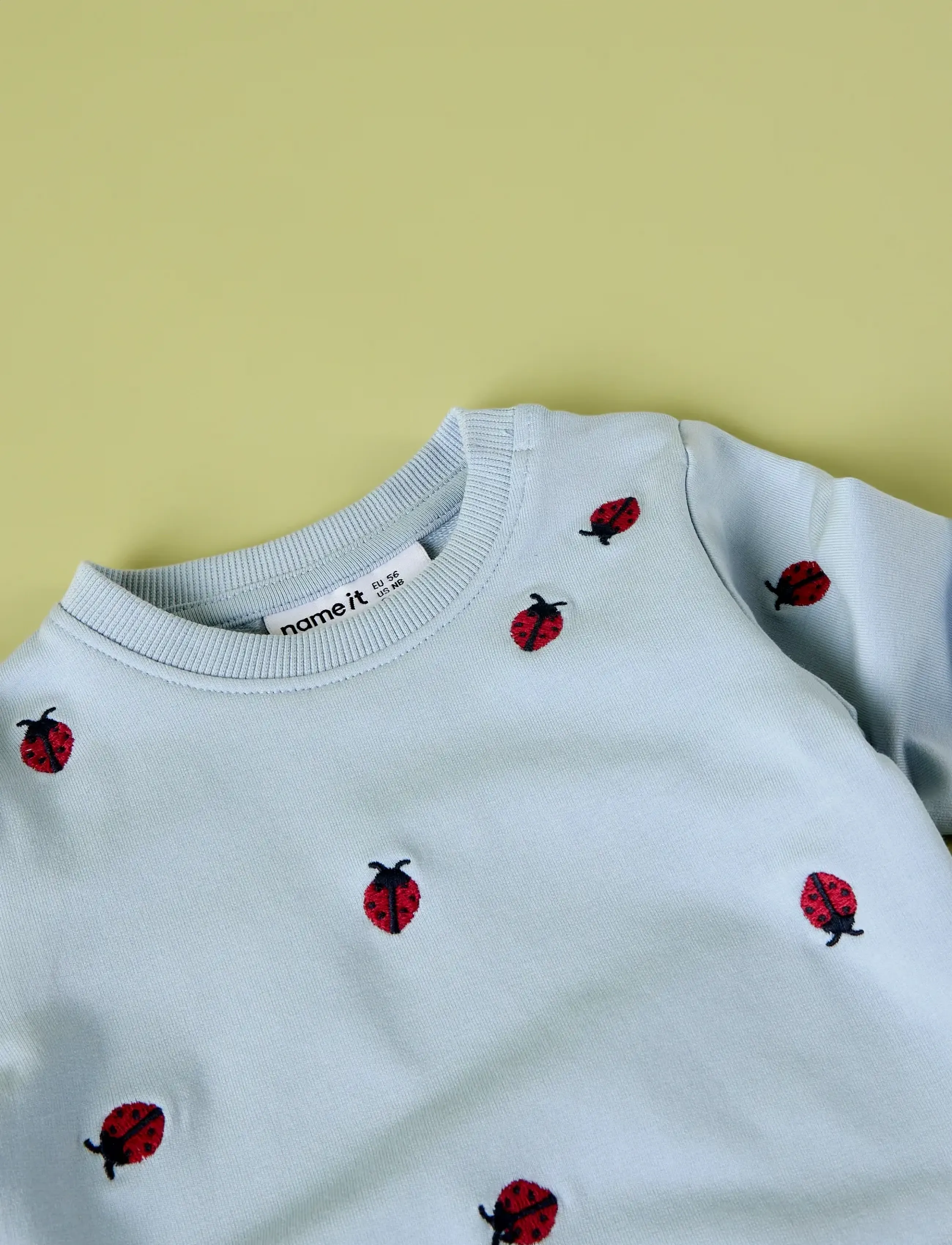 name it - NBFKAROLLE LS SWEAT UNB - collegepaidat - subdued blue - 2