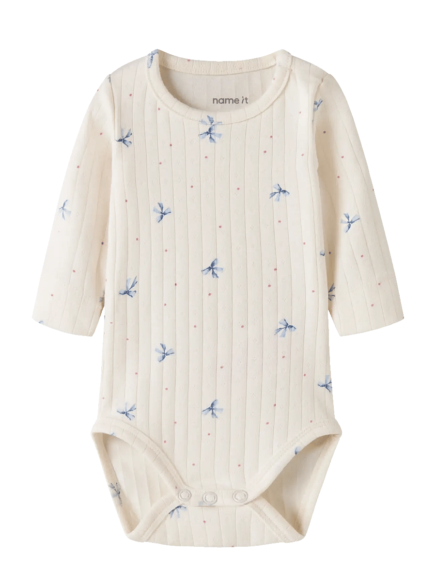 name it - NBFKATHLEN LS BODY - langärmelig - antique white - 0