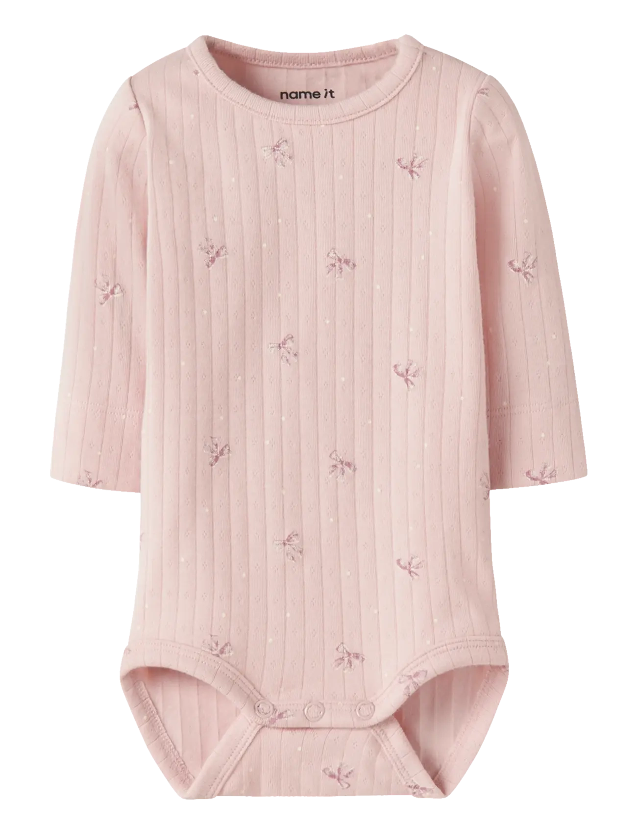 name it NBFKATHLEN LS BODY - Langærmede heldragter - LOTUS / pink/rose