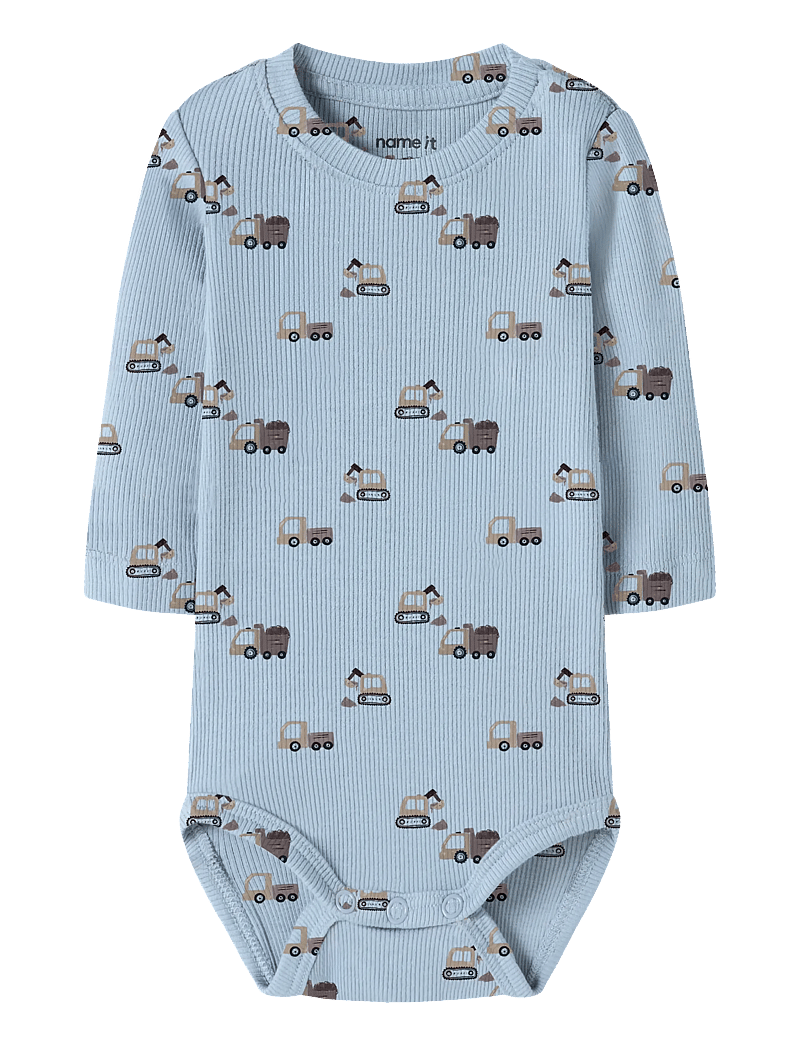 name it - NBMKONTOR LS BODY - langærmede heldragter - ashley blue - 0