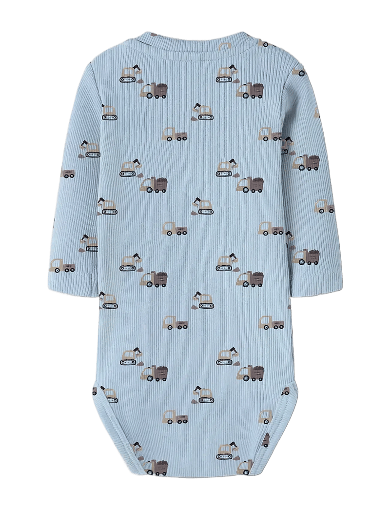 name it - NBMKONTOR LS BODY - långärmade bodysuits - ashley blue - 1