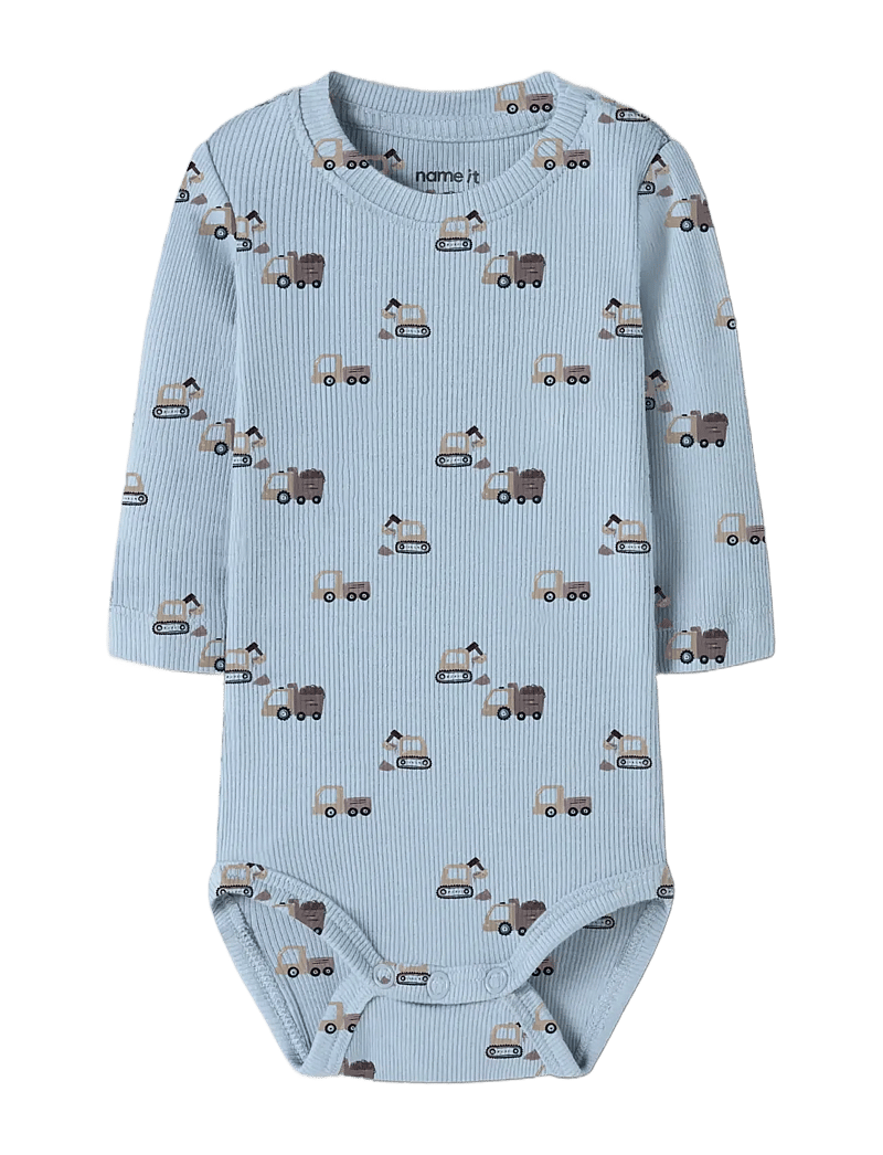 name it - NBMKONTOR LS BODY - langærmede heldragter - ashley blue - 2