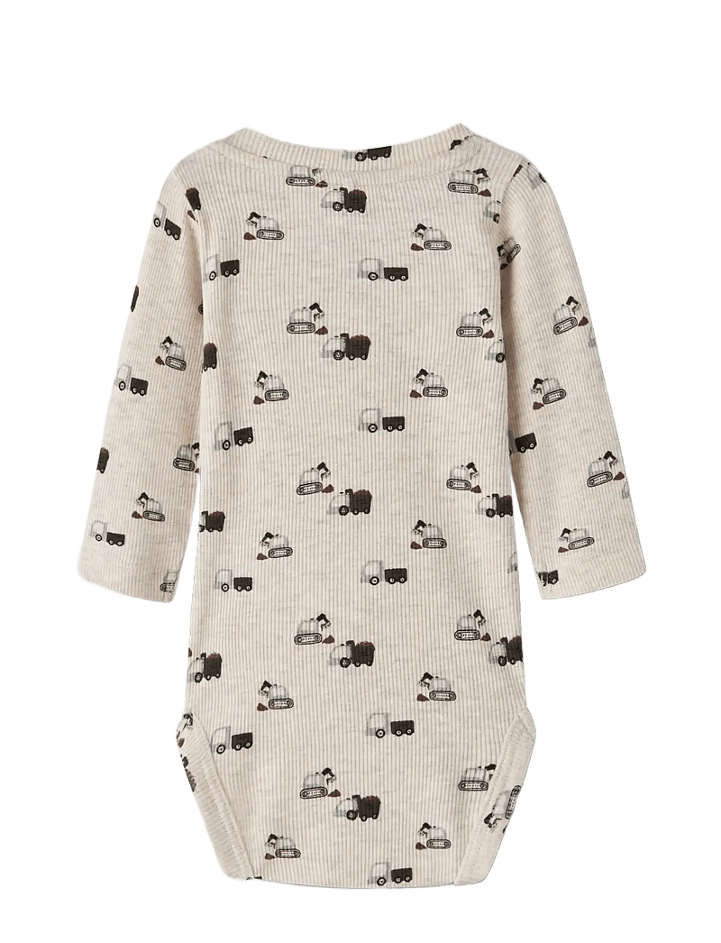 name it - NBMKONTOR LS BODY - langærmede heldragter - peyote melange - 1