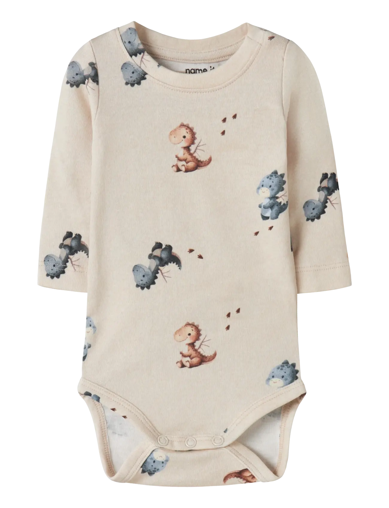 name it NBMKARLOS LS BODY - Drabužiai - PEYOTE MELANGE / cream
