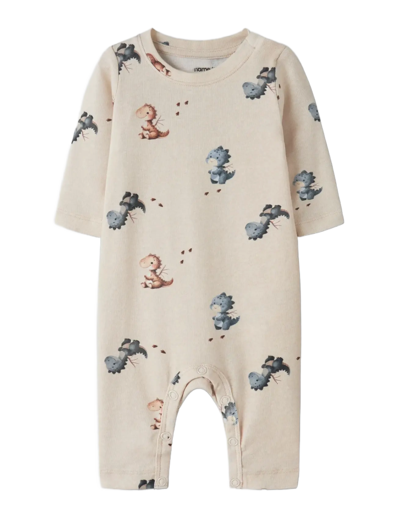 name it - NBMKARLOS LS BODYSUIT - langerma - peyote melange - 3