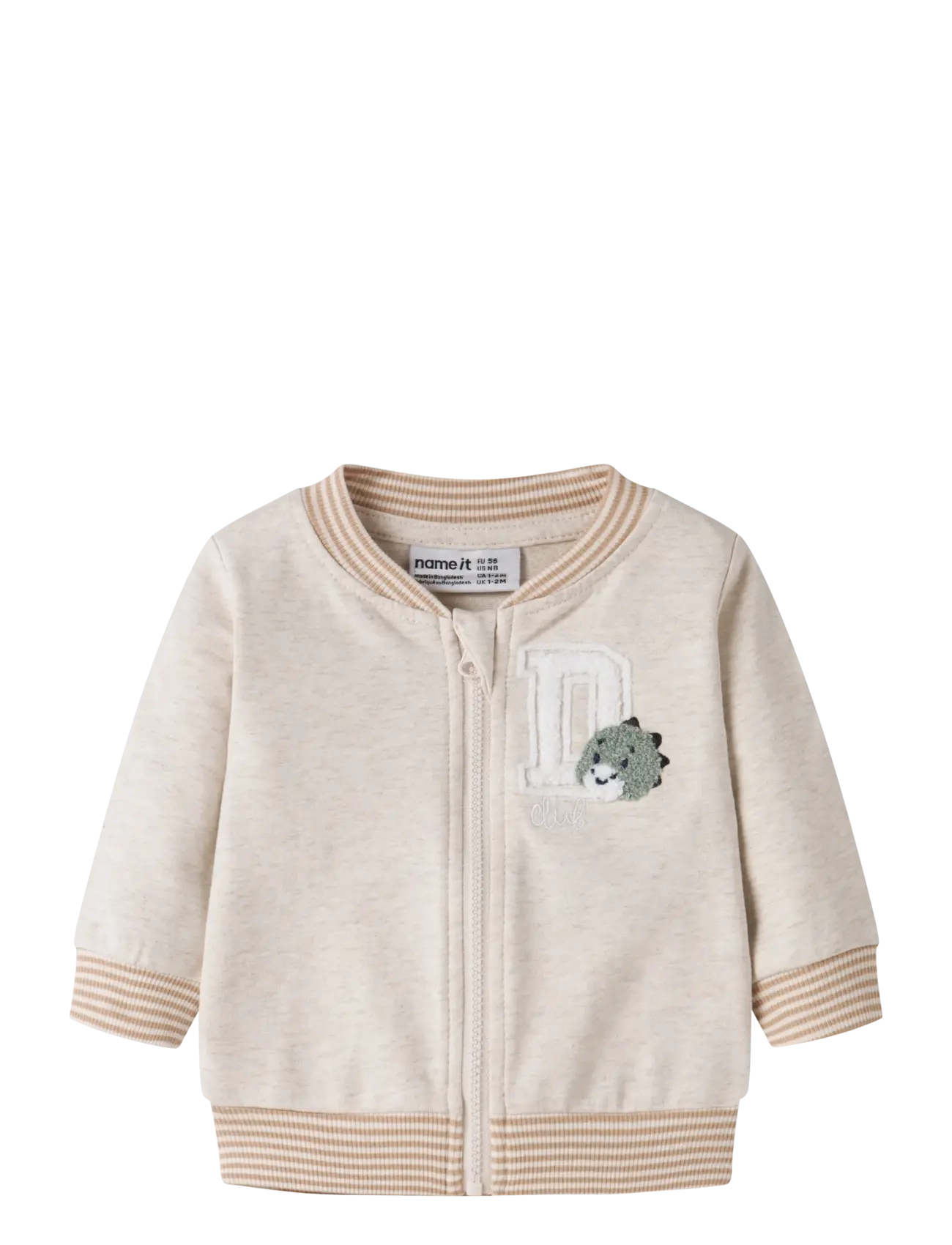 name it NBMKOPPE LS SWEAT CARD UNB - Jacken - PEYOTE MELANGE / beige
