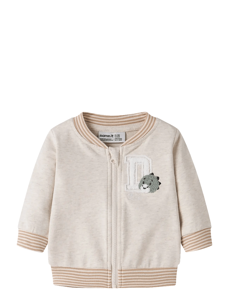 name it - NBMKOPPE LS SWEAT CARD UNB - bomberjackor - peyote melange - 0