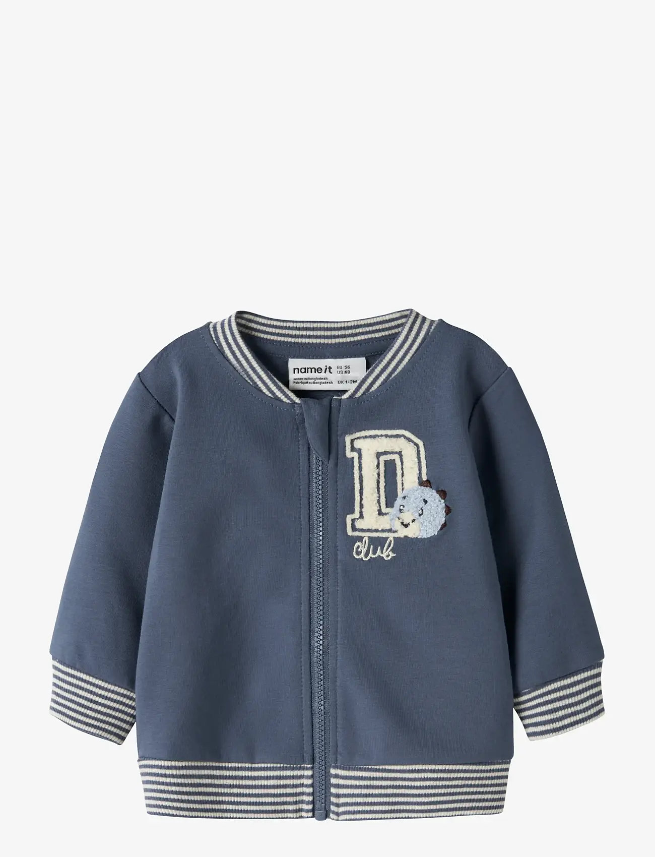 name it - NBMKOPPE LS SWEAT CARD UNB - bomberjacken - vintage indigo - 0