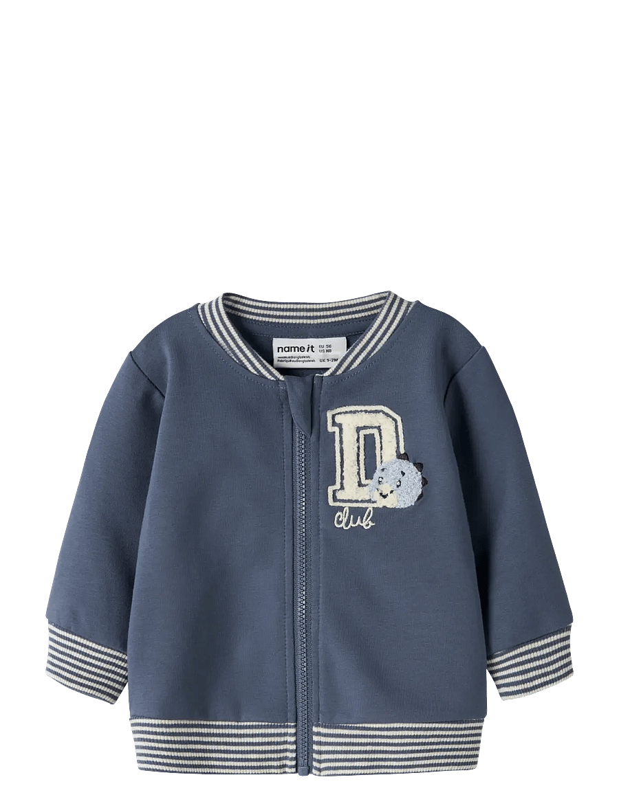 name it - NBMKOPPE LS SWEAT CARD UNB - lendurijakid - vintage indigo - 0