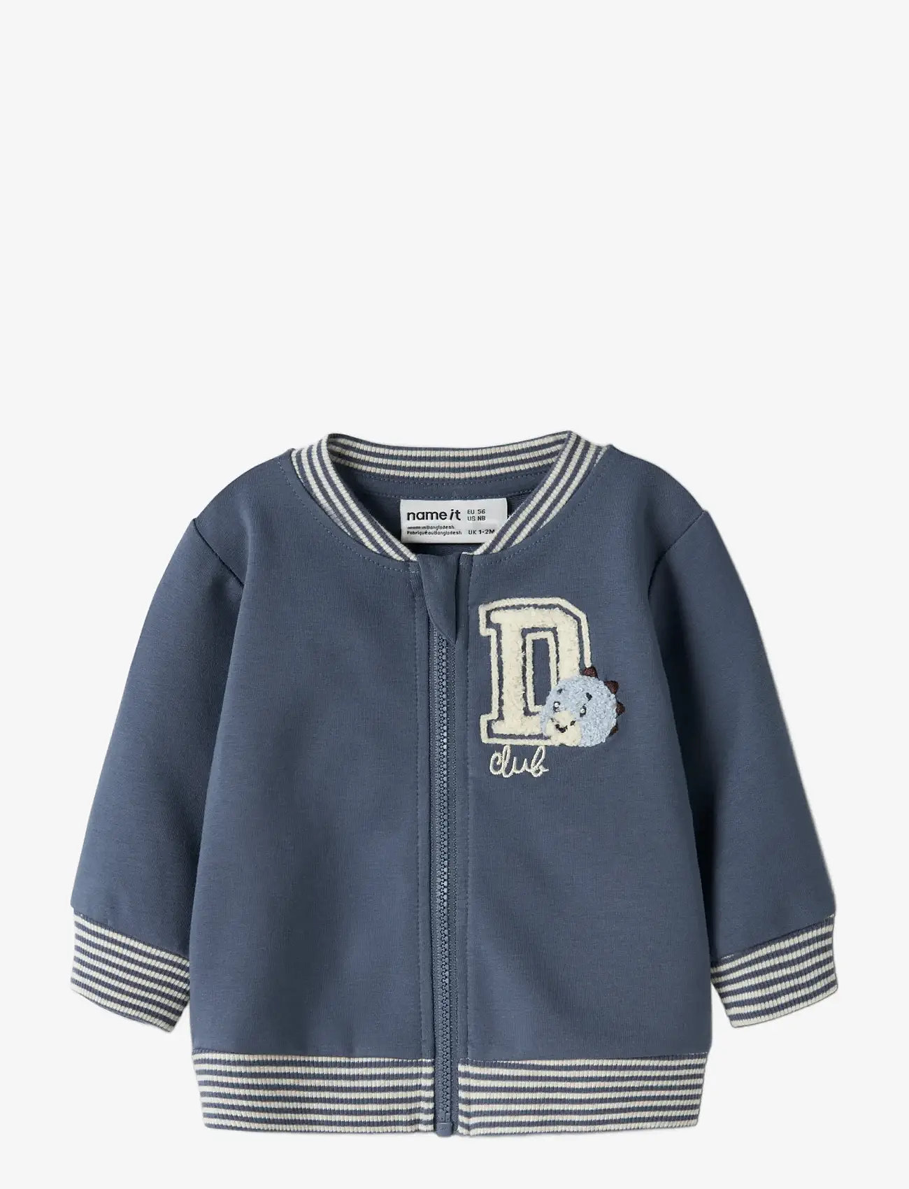 name it - NBMKOPPE LS SWEAT CARD UNB - bomberjacken - vintage indigo - 2