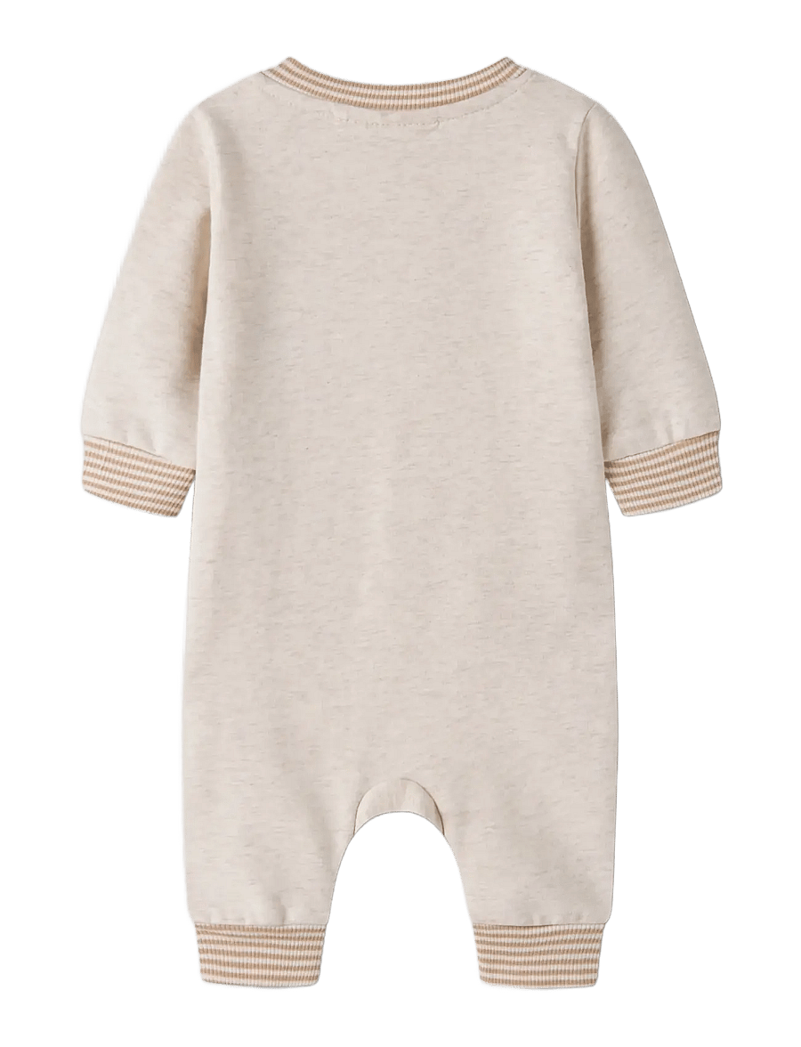 name it - NBMKOPPE LS SWEAT SUIT UNB - jumpsuits - peyote melange - 1