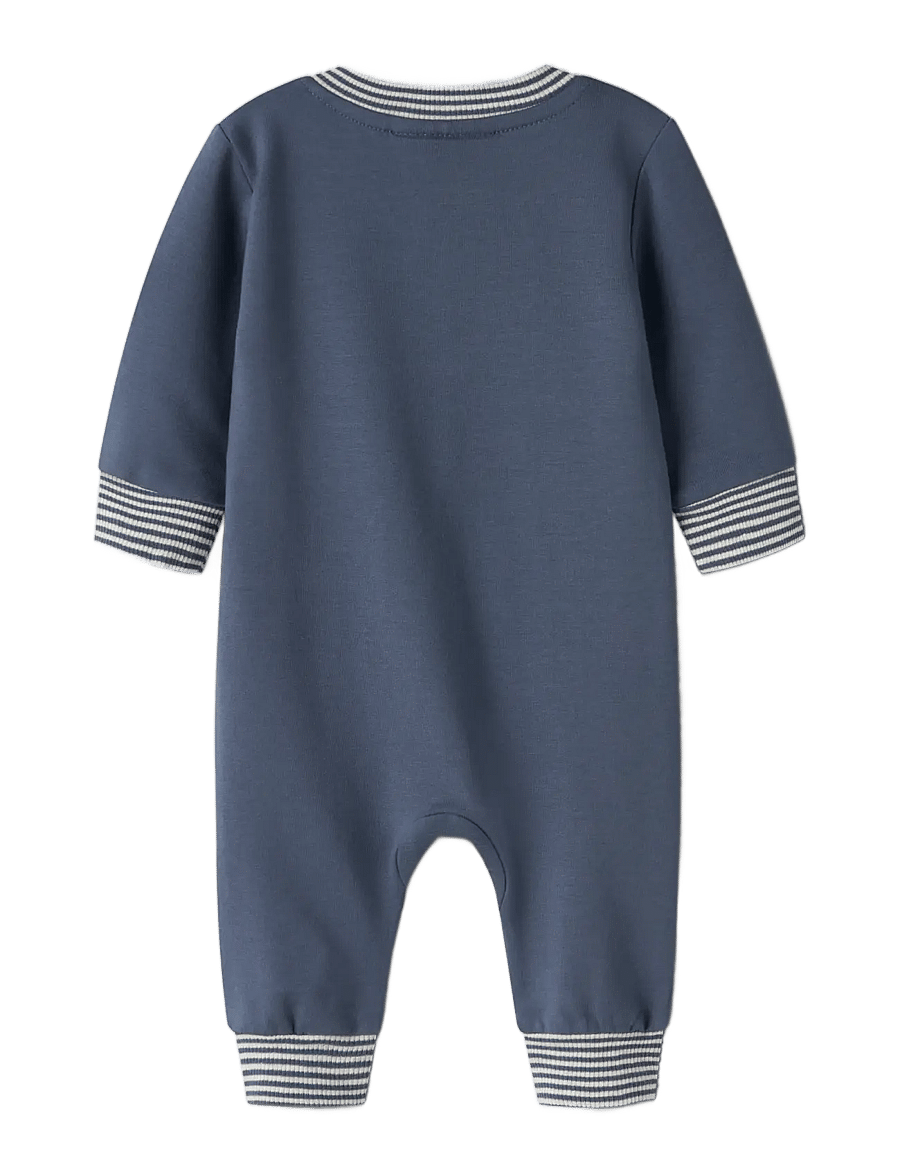 name it - NBMKOPPE LS SWEAT SUIT UNB - jumpsuits - vintage indigo - 1