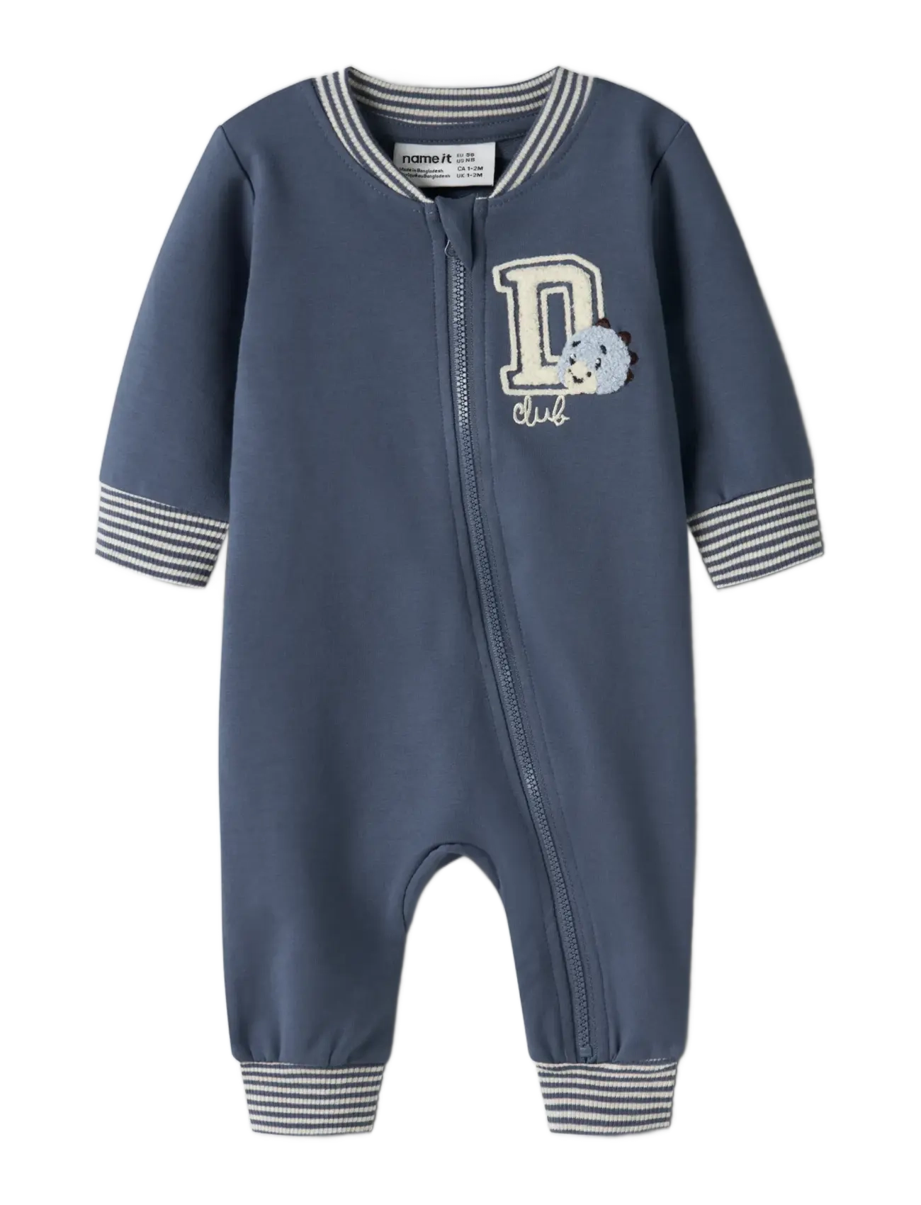 name it - NBMKOPPE LS SWEAT SUIT UNB - jumpsuits - vintage indigo - 2