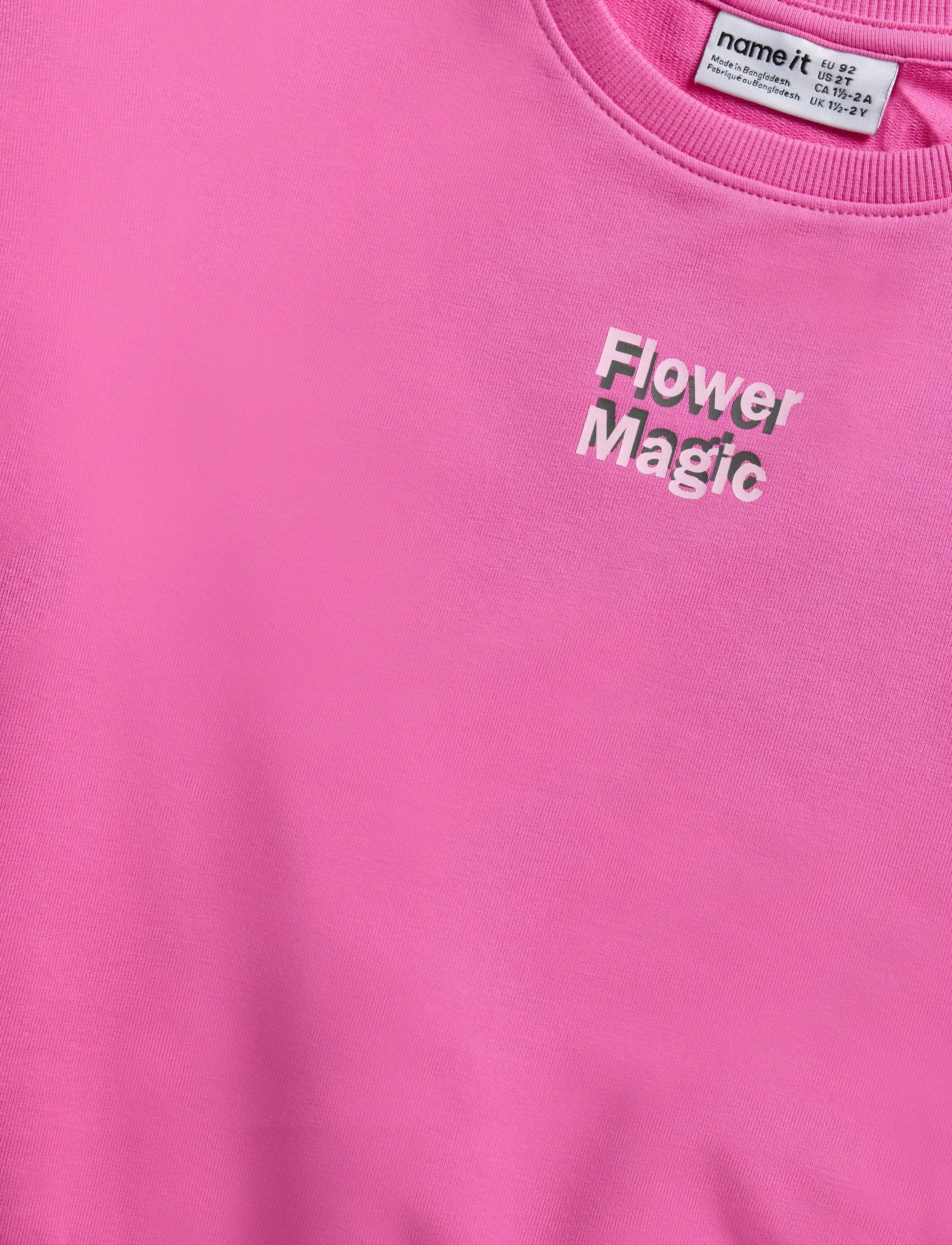 name it - NMFDARTINE LS NREG SWEAT UNB - džemprid - strawberry moon - 2