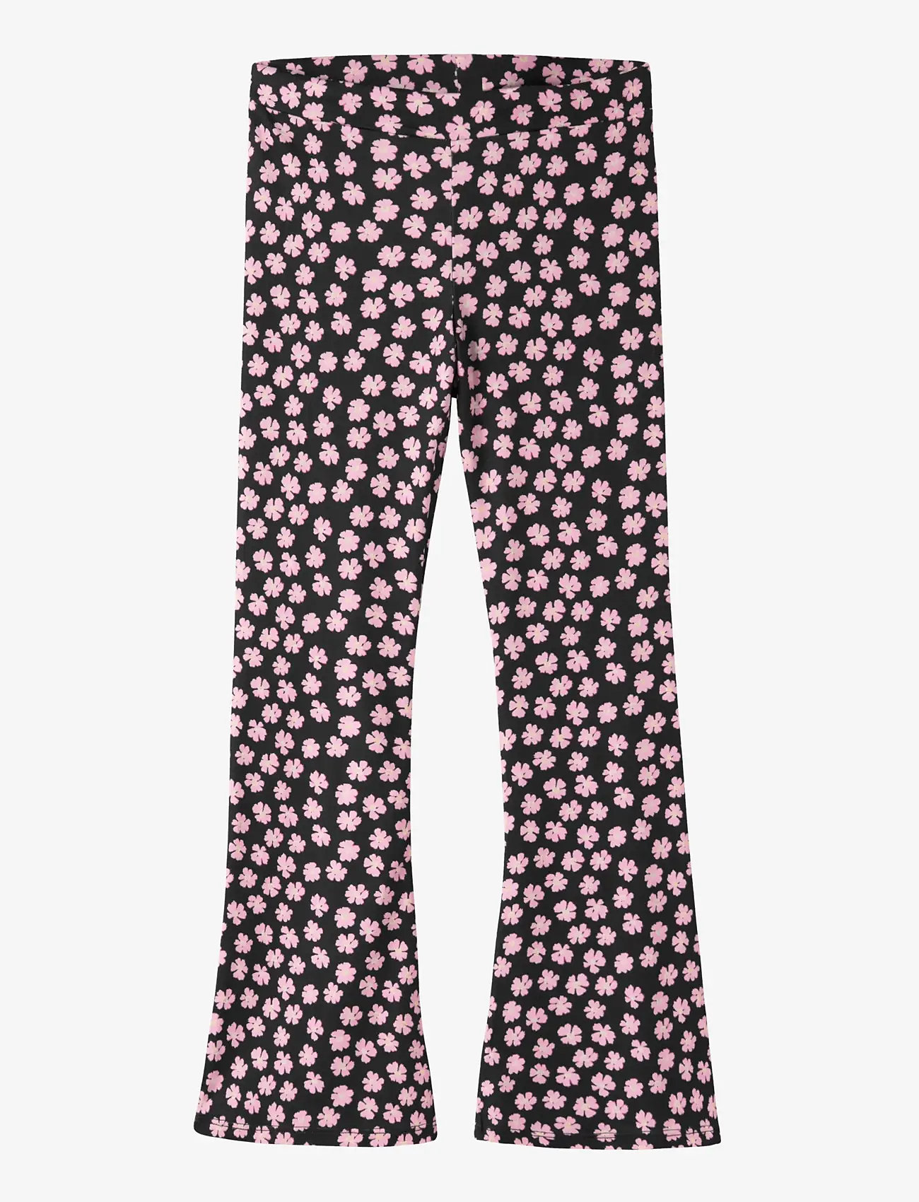 name it - NKFDUNI BOOTCUT PANT - bukser - black - 0