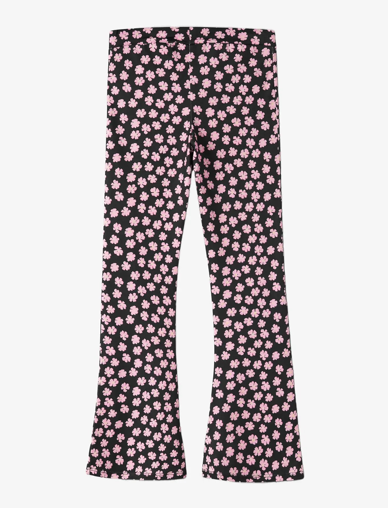 name it - NKFDUNI BOOTCUT PANT - bukser - black - 1