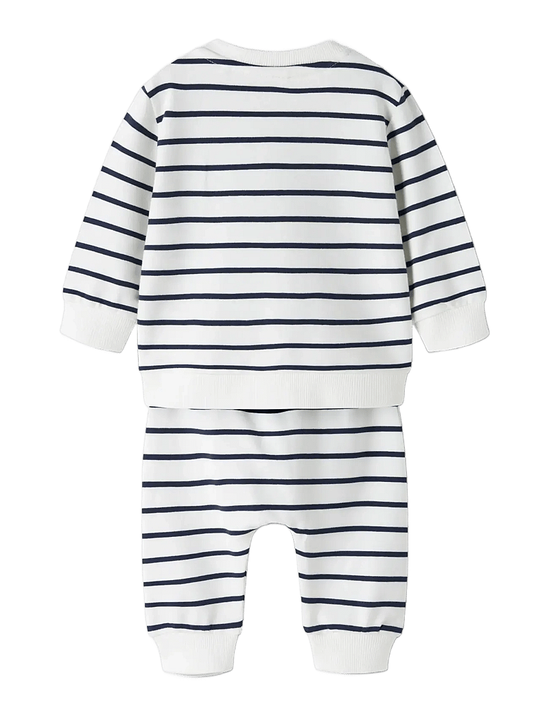 name it - NBMDADDEL LS SWEAT SET - sæt med langærmet t-shirt - navy blazer - 1