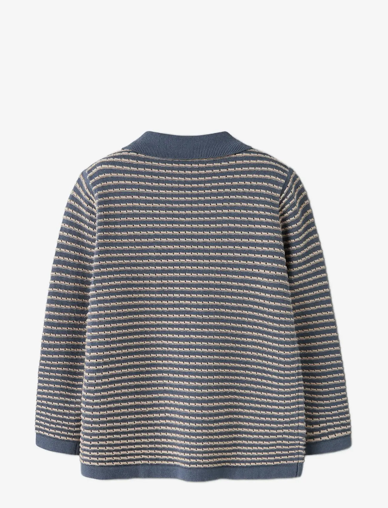name it - NMMKETAN LS KNIT POLO - langærmede poloer - vintage indigo - 1