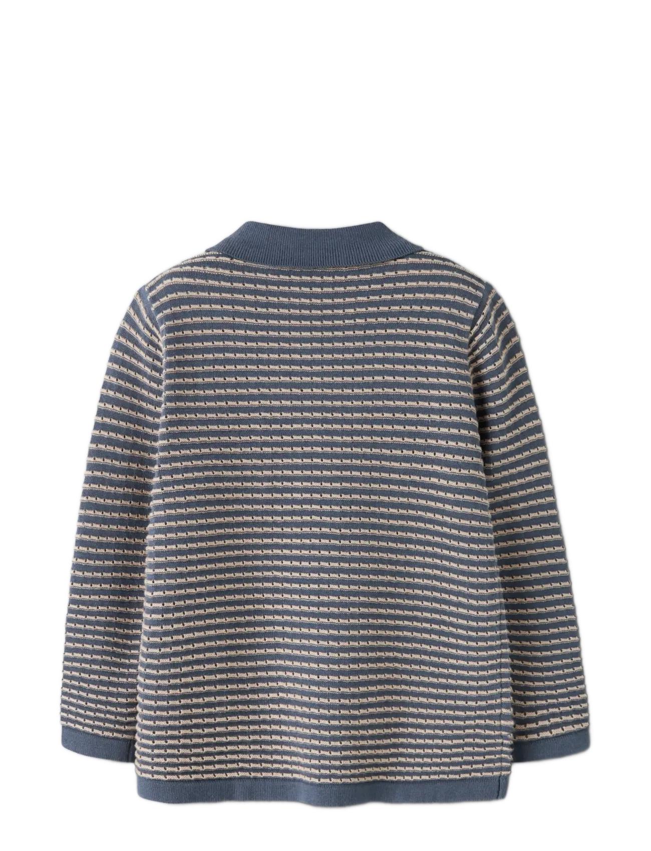 name it - NMMKETAN LS KNIT POLO - langærmede poloer - vintage indigo - 1