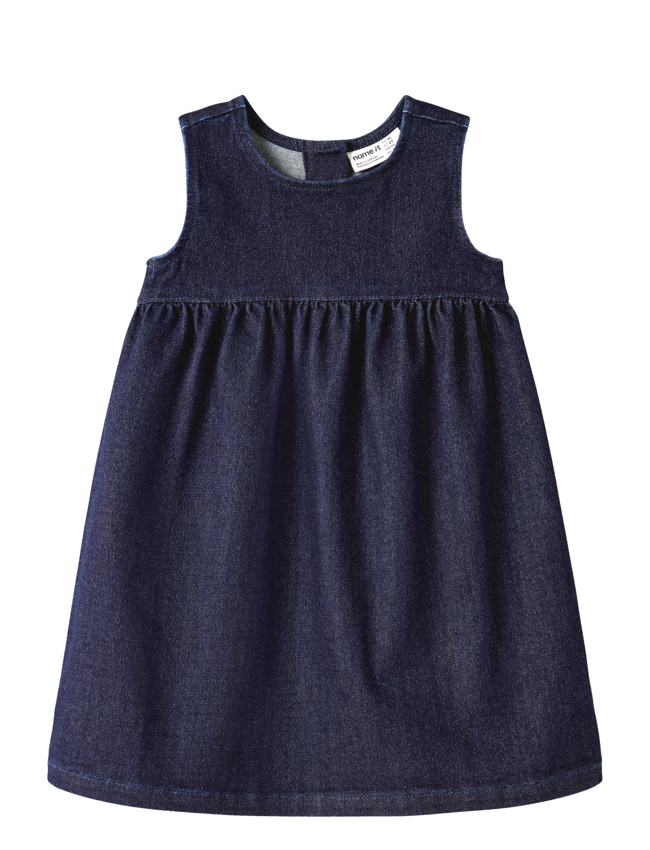name it NMFELLA DNM GLITTER DRESS 1208-LU - Ärmlösa babyklänningar - DARK BLUE DENIM / navy