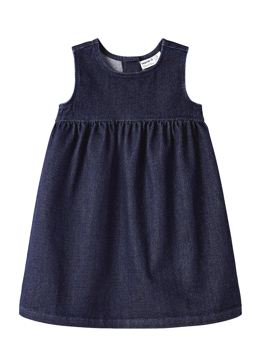 name it - NMFELLA DNM GLITTER DRESS 1208-LU - dark blue denim - 0