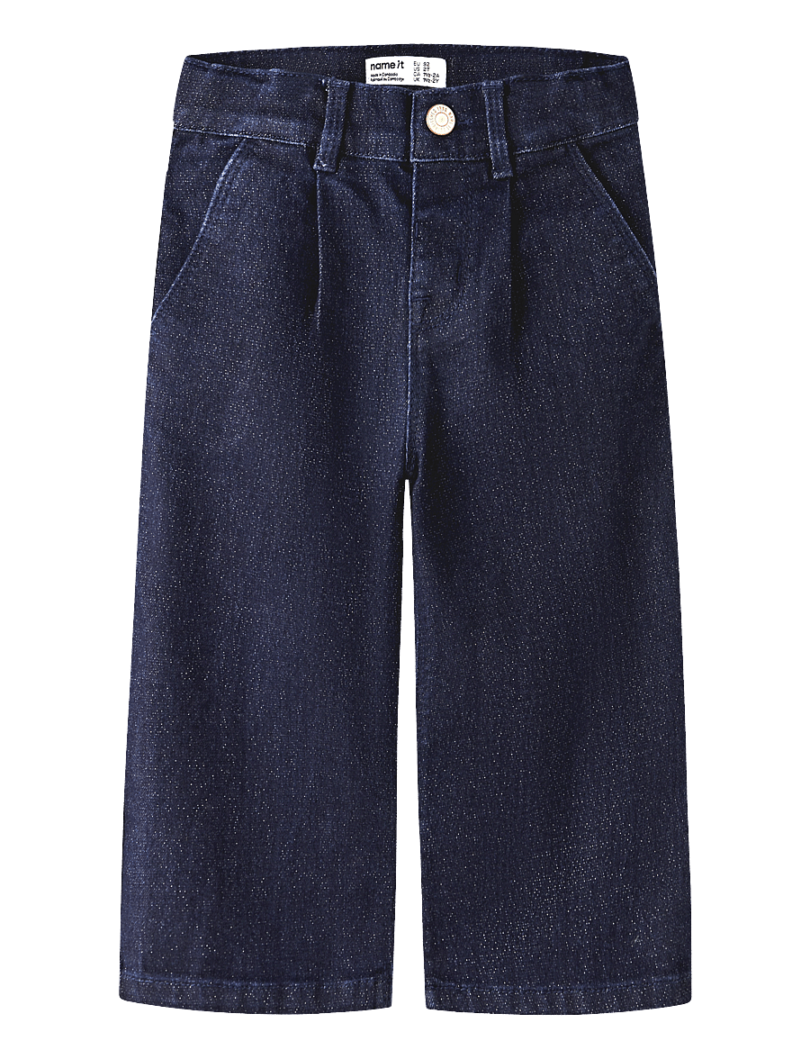 name it - NMFROSE WIDE GLITTER JEANS 1208-LU - dark blue denim - 0