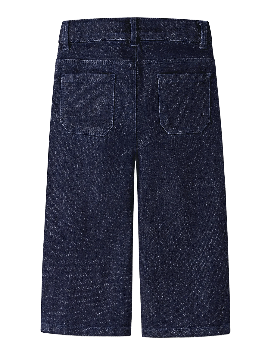 name it - NMFROSE WIDE GLITTER JEANS 1208-LU - dark blue denim - 1