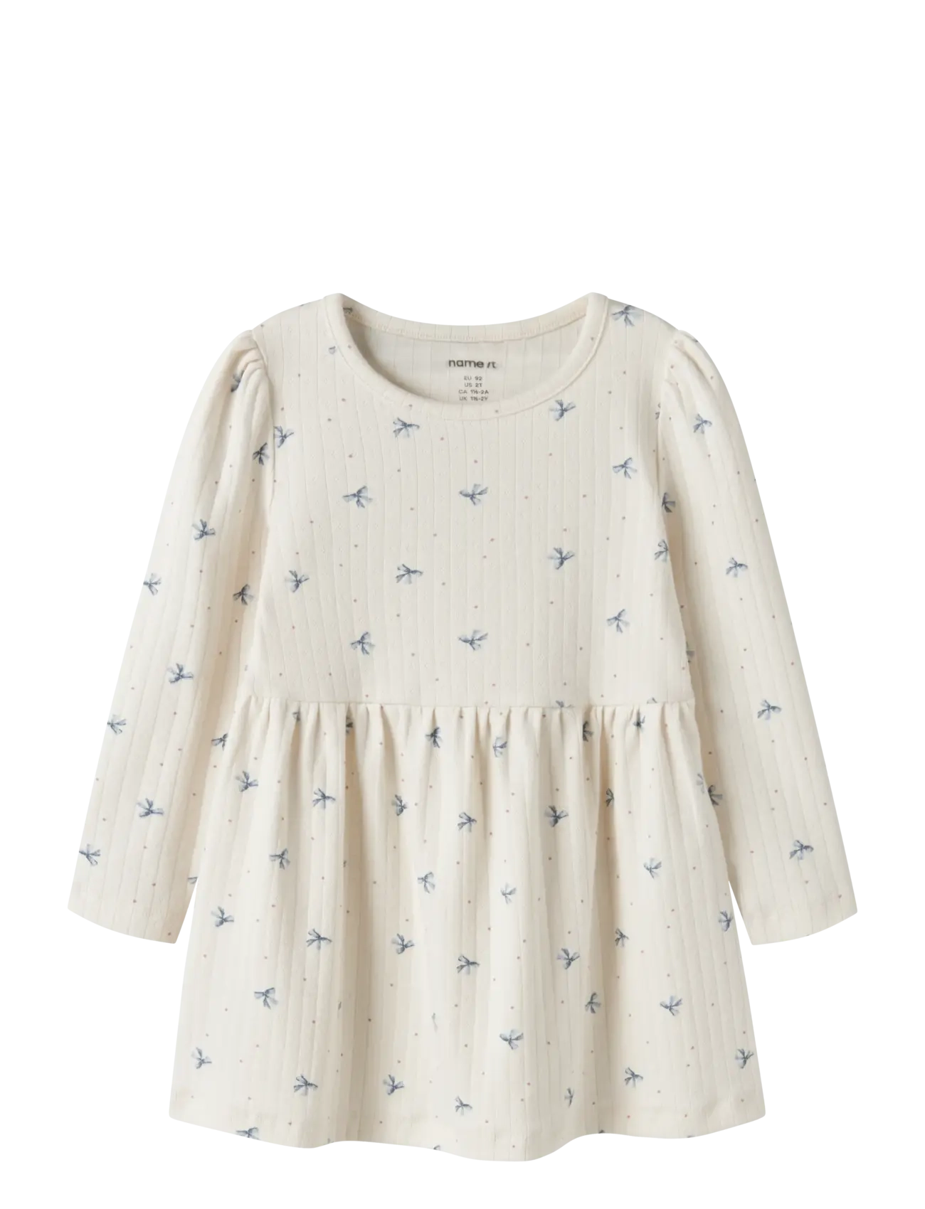 name it NMFKATHLEN LS DRESS - Langærmede babykjoler - ANTIQUE WHITE / cream