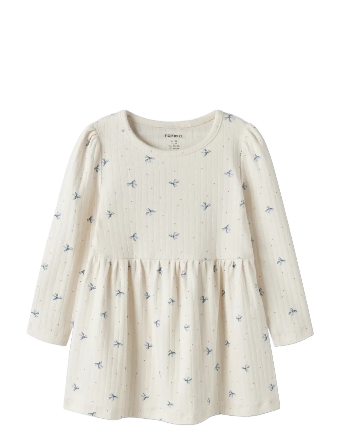 name it - NMFKATHLEN LS DRESS - antique white - 2