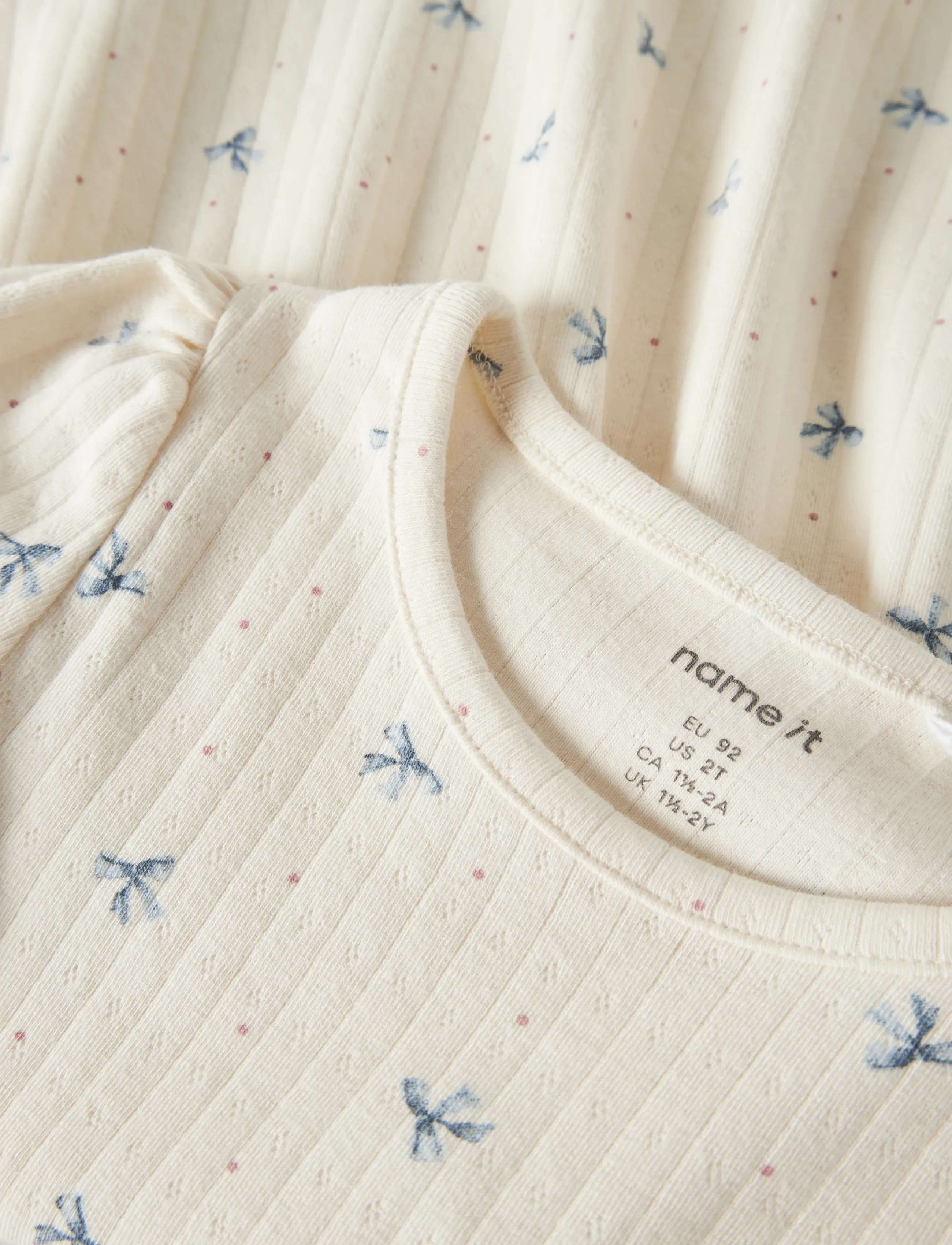 name it - NMFKATHLEN LS DRESS - antique white - 3