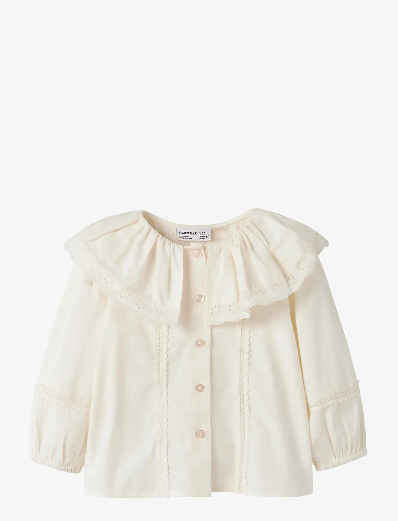name it - NMFKIS LS SHIRT - antique white - 0