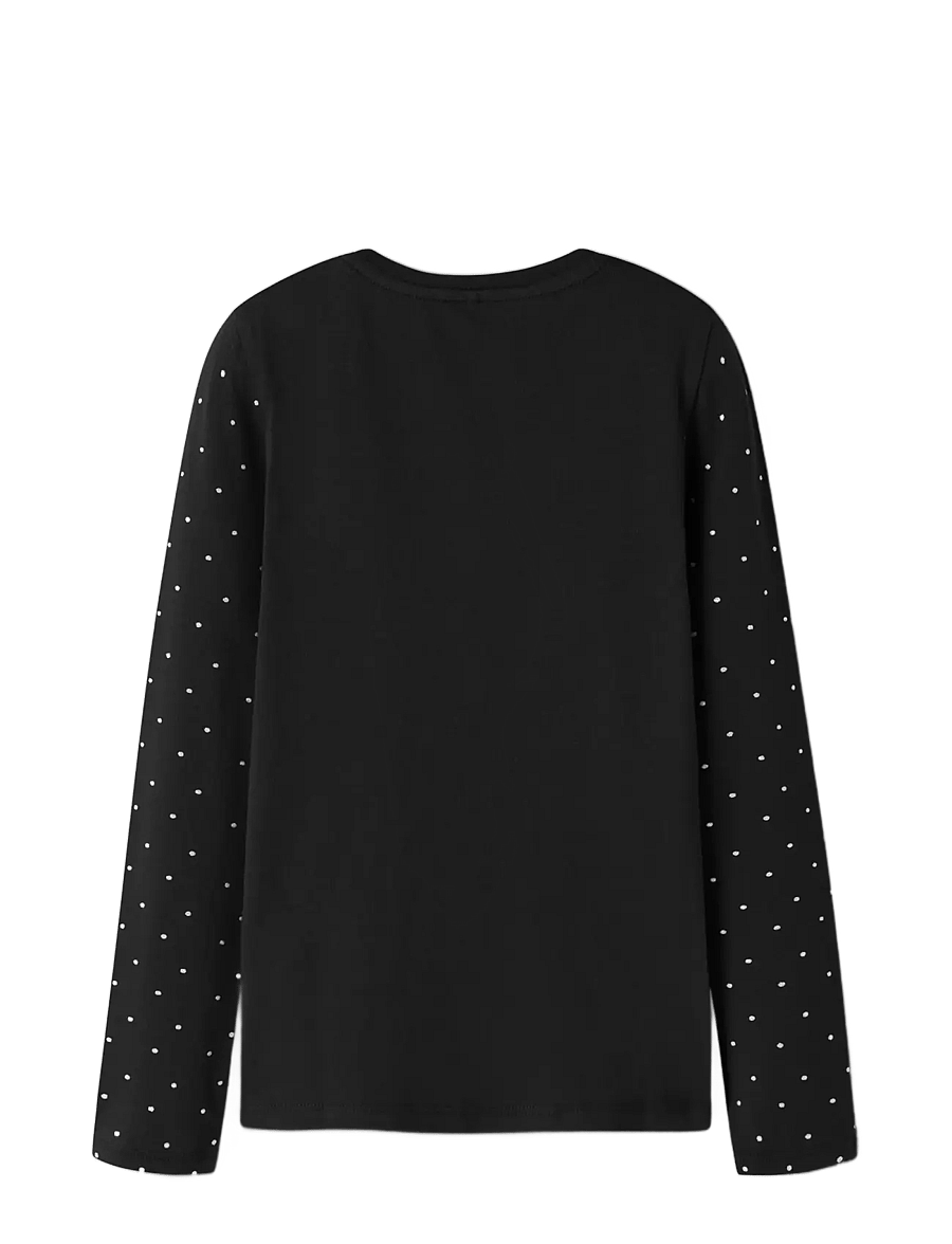 name it - NKFLUAJA LS SLIM TOP - pikkade varrukatega t-särgid - black - 1