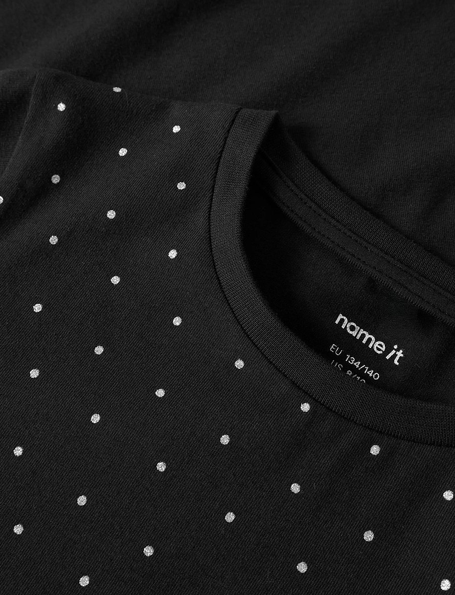 name it - NKFLUAJA LS SLIM TOP - pikkade varrukatega t-särgid - black - 2