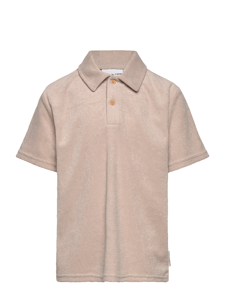 name it - NKMFINTI SS NREG TERRY POLO BOX - kurzärmelig - chateau gray - 0
