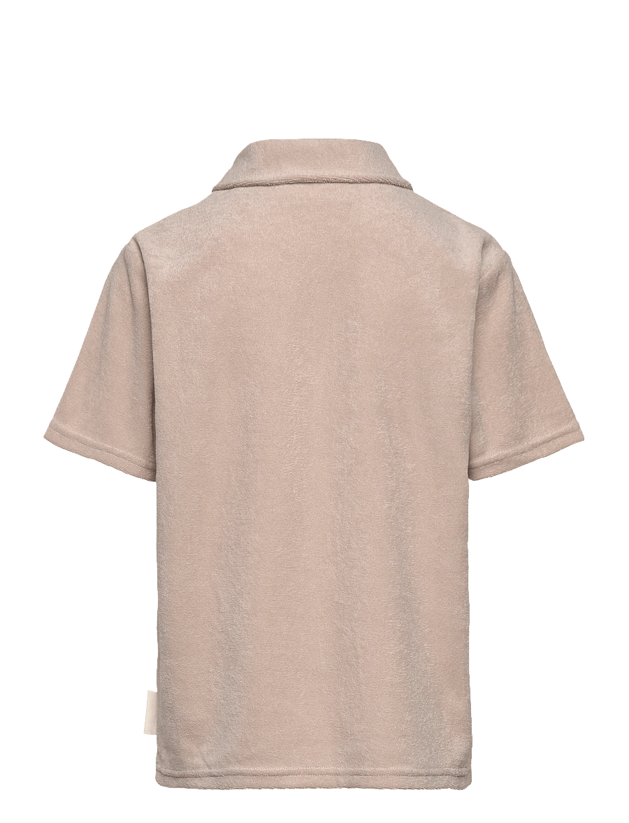 name it - NKMFINTI SS NREG TERRY POLO BOX - kurzärmelig - chateau gray - 1