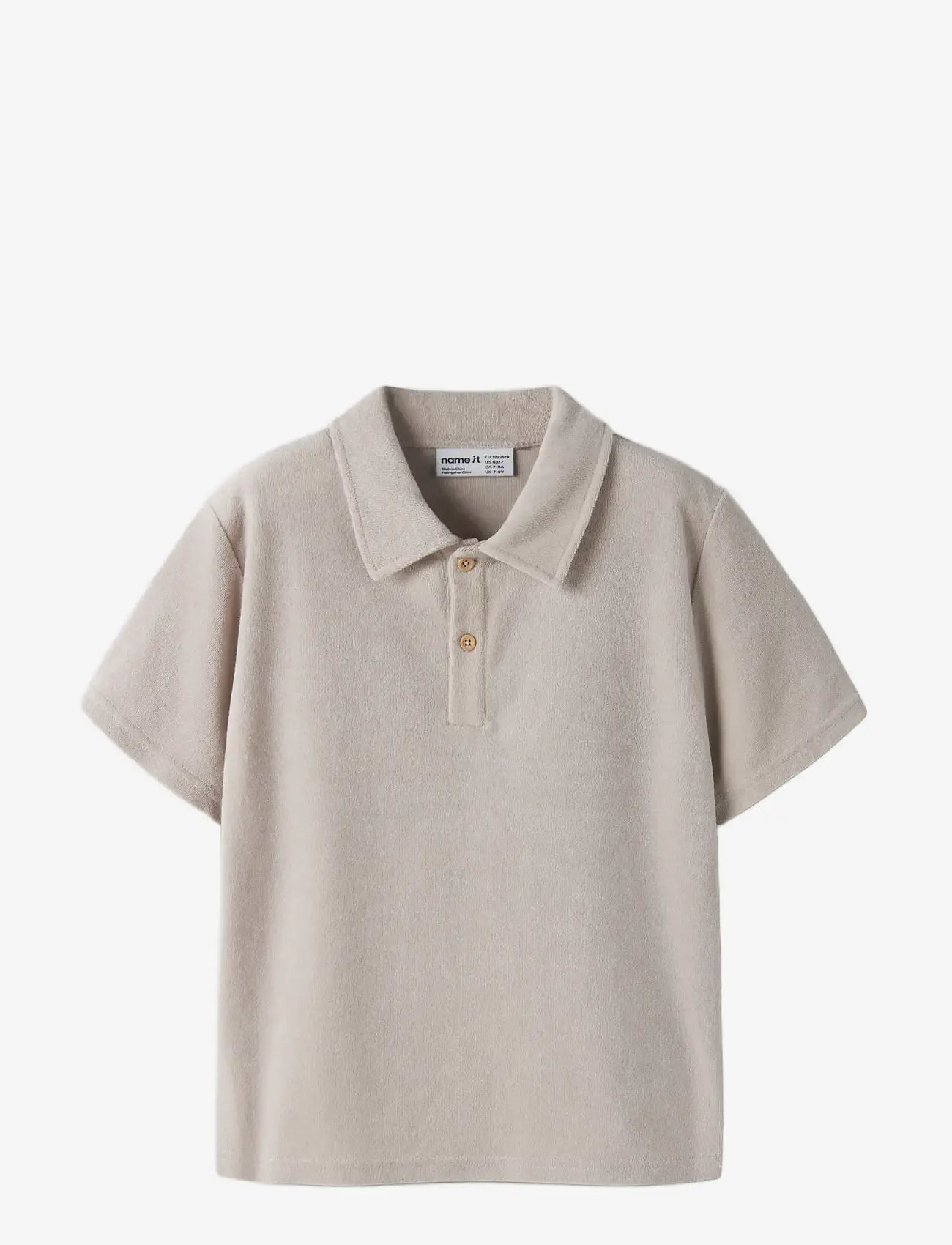 name it - NKMFINTI SS NREG TERRY POLO BOX - kortærmede poloer - chateau gray - 2