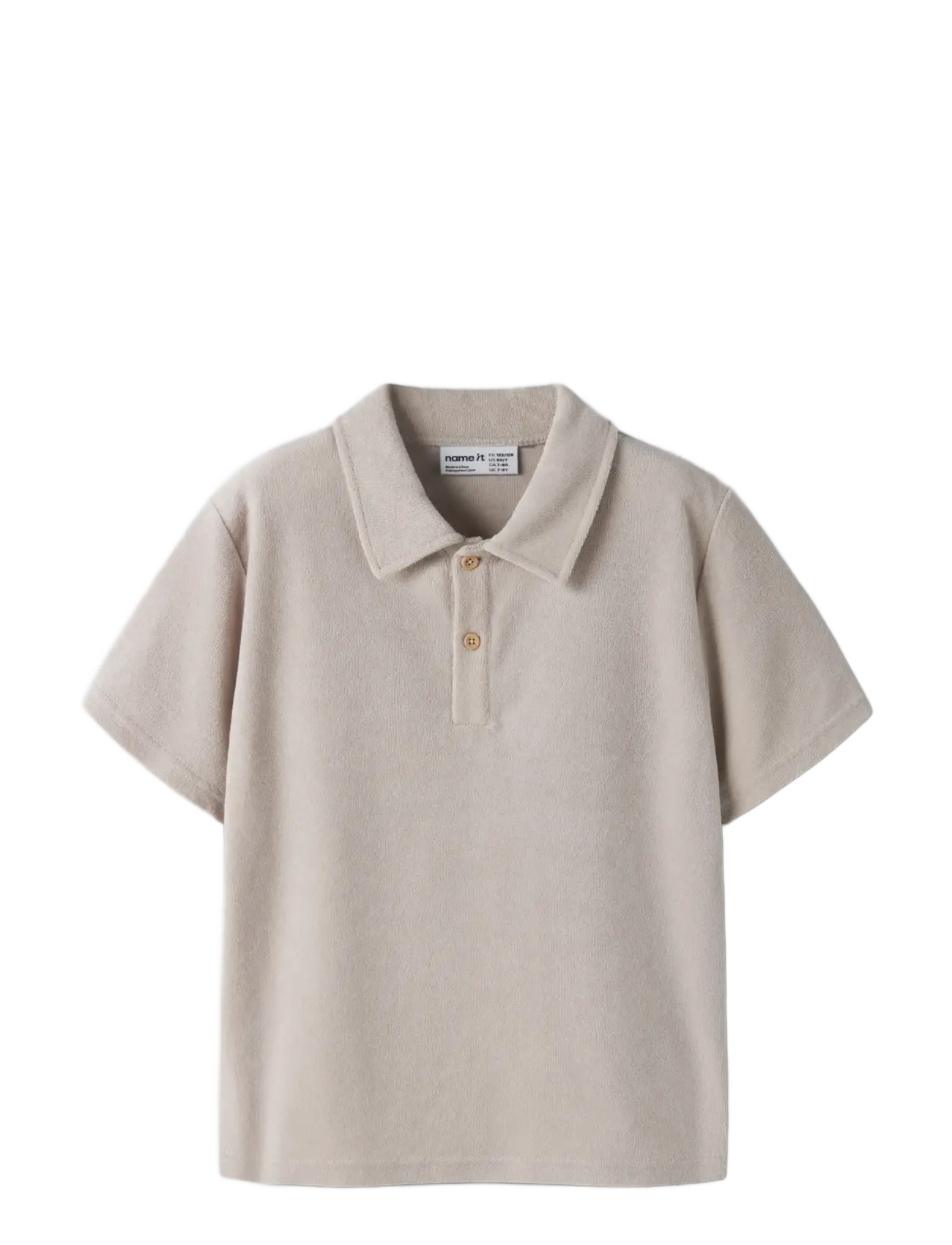 name it - NKMFINTI SS NREG TERRY POLO BOX - kurzärmelig - chateau gray - 2