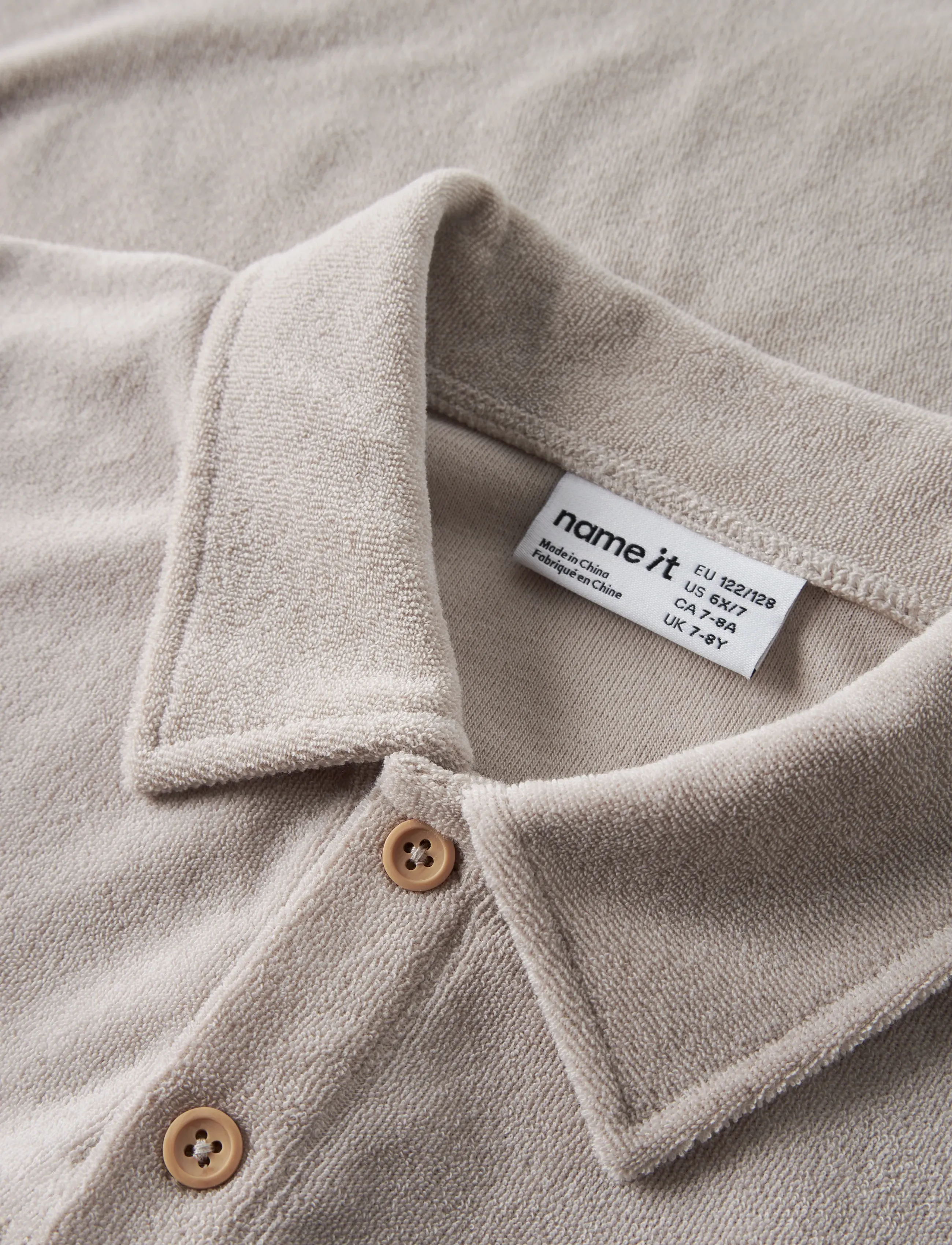 name it - NKMFINTI SS NREG TERRY POLO BOX - kurzärmelig - chateau gray - 3