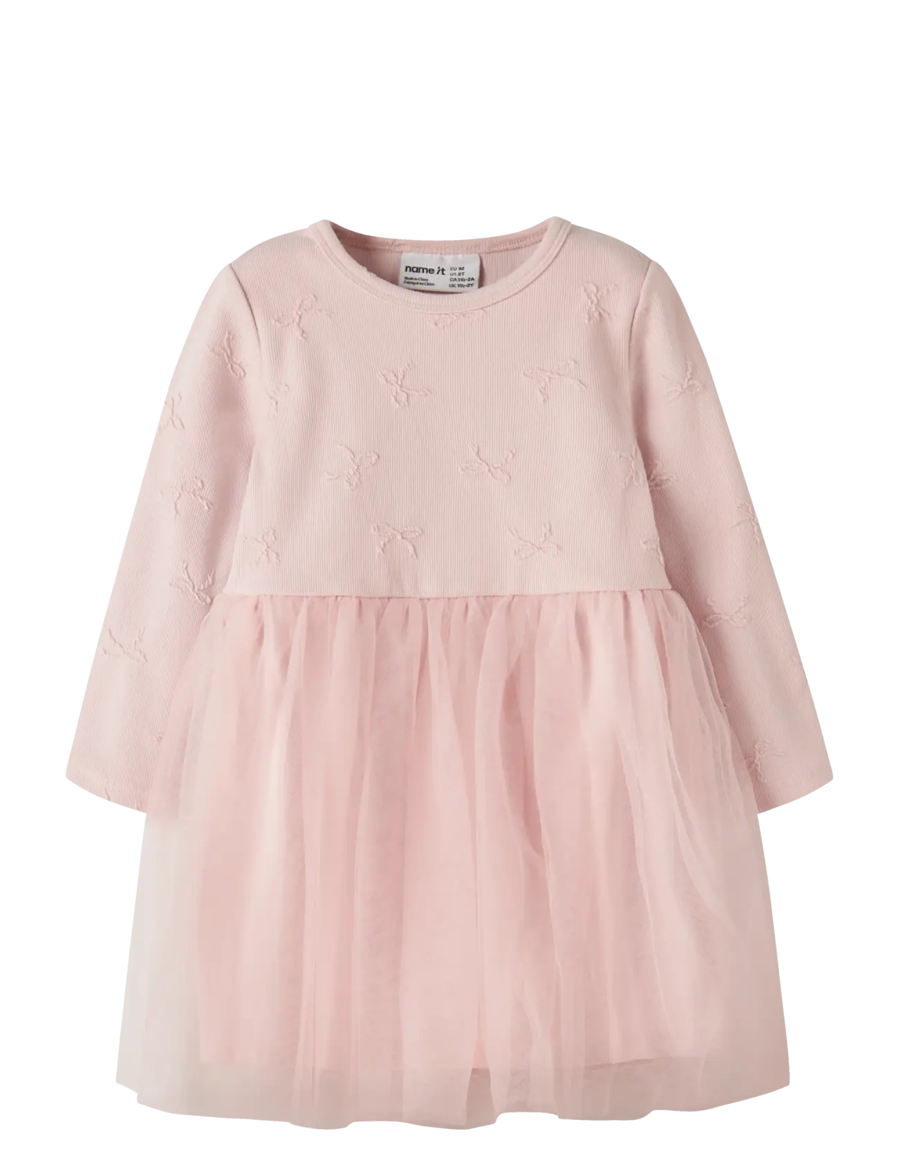 name it NMFKATTY LS DRESS - Kjoler & Nederdele - LOTUS / pink/rose