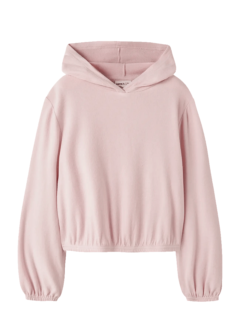 name it - NKFKATHLON LS SH TOP WH - hættetrøjer - lotus - 0