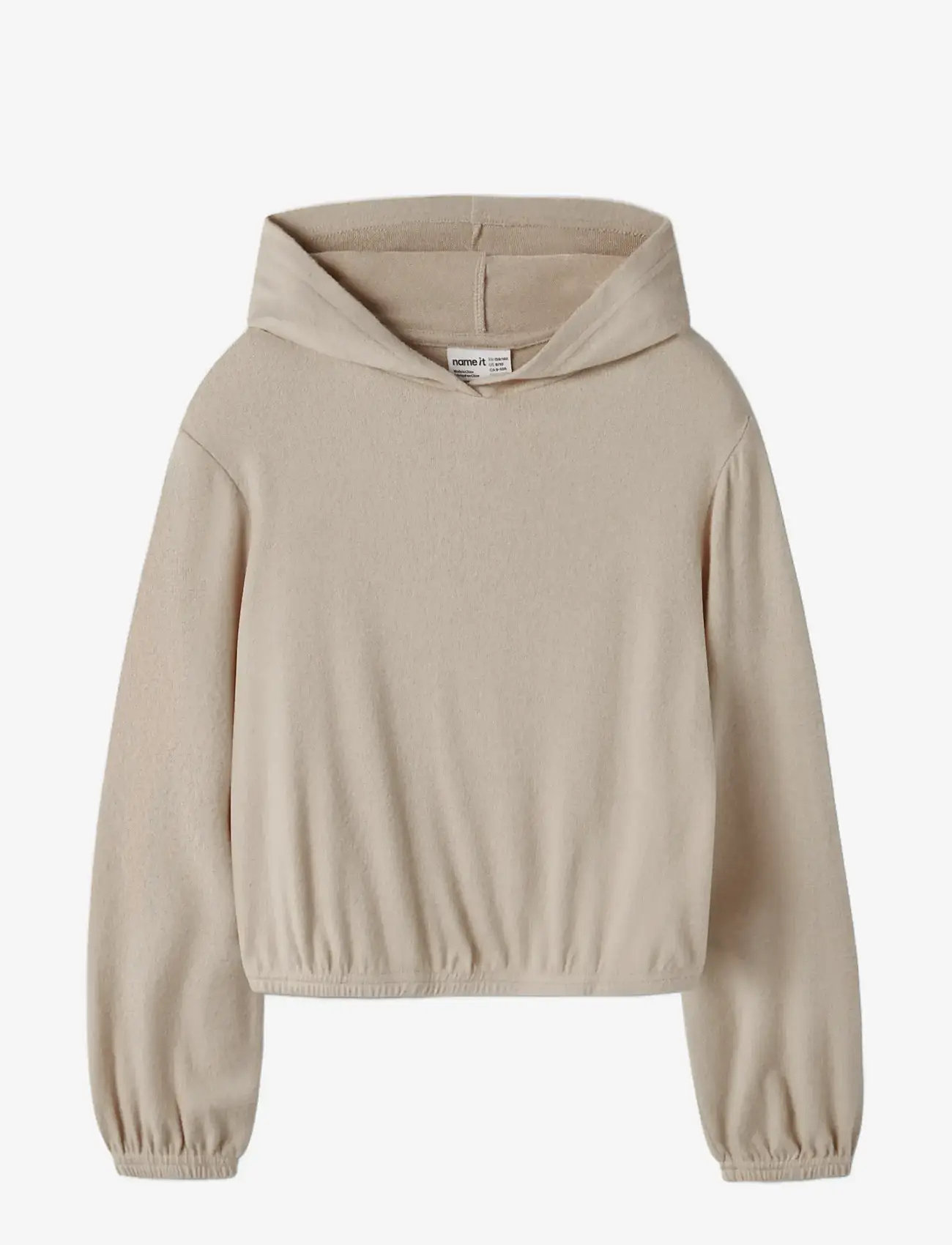 name it - NKFKATHLON LS SH TOP WH - hættetrøjer - peyote - 2