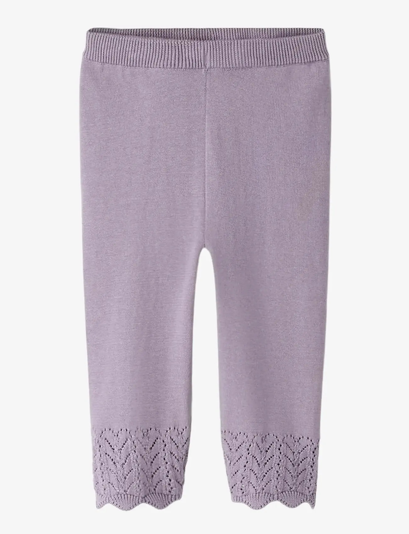 name it - NBFBRIT KNIT PANT - lavender gray - 0