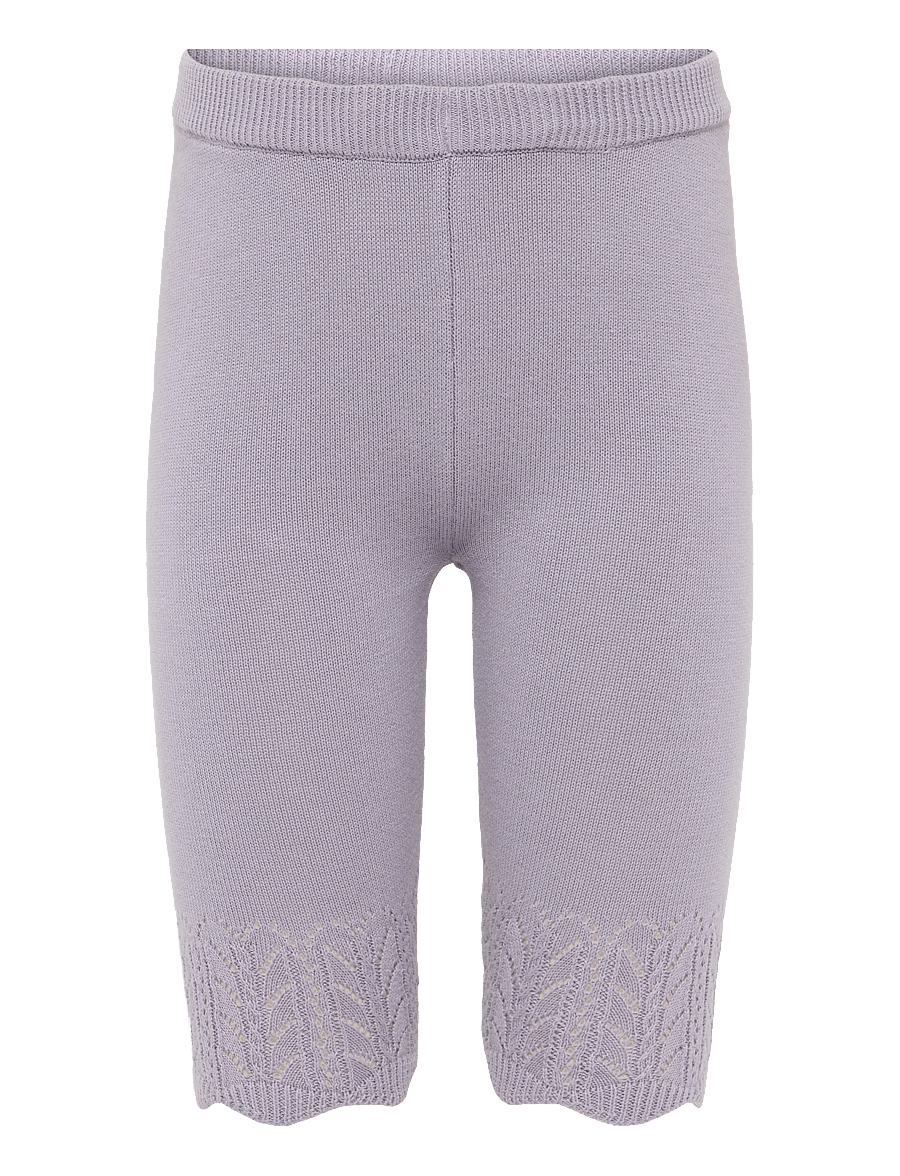 name it - NBFBRIT KNIT PANT - babybroeken - lavender gray - 0