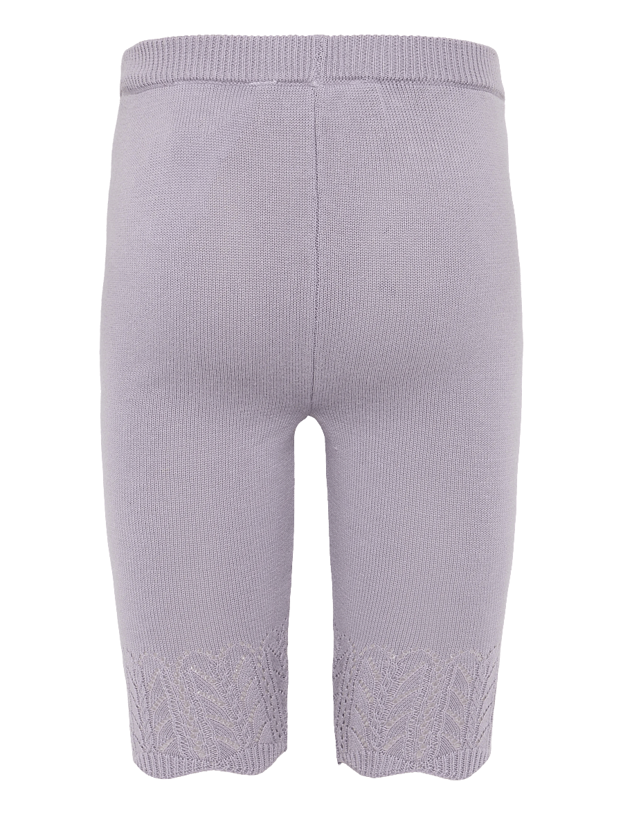 name it - NBFBRIT KNIT PANT - babybroeken - lavender gray - 1