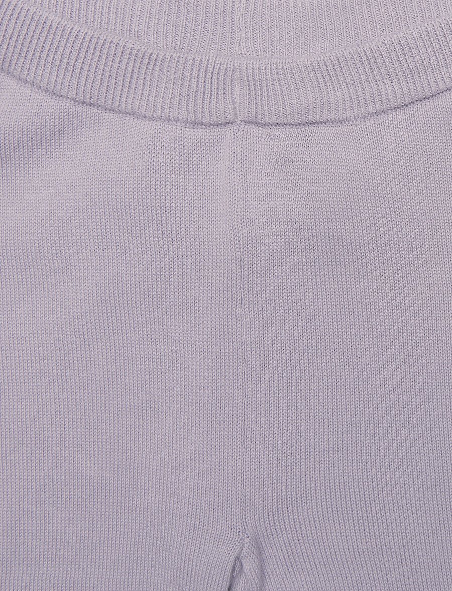 name it - NBFBRIT KNIT PANT - babybroeken - lavender gray - 2