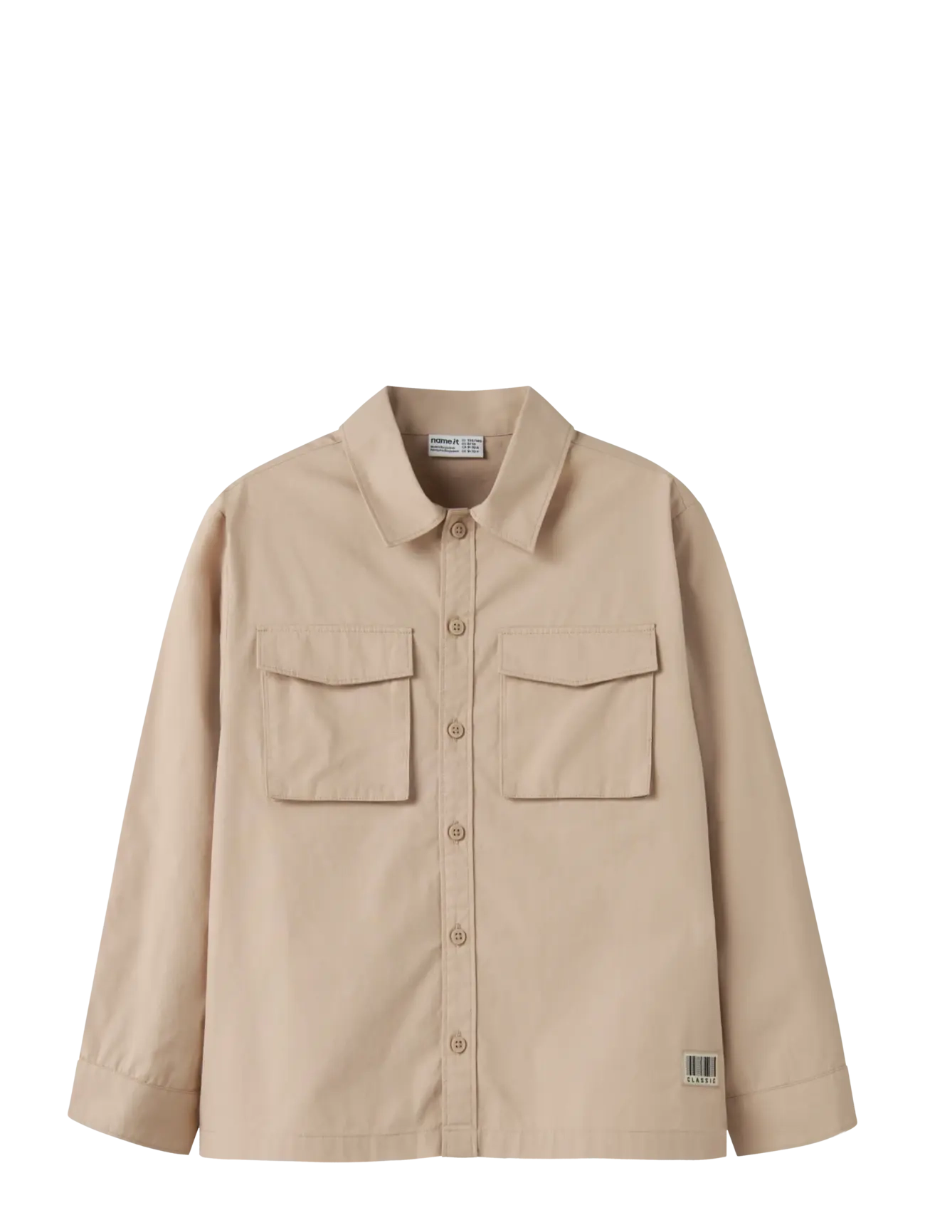 name it NKMKAMO LS OVERSHIRT - Overshirts - SESAME / beige