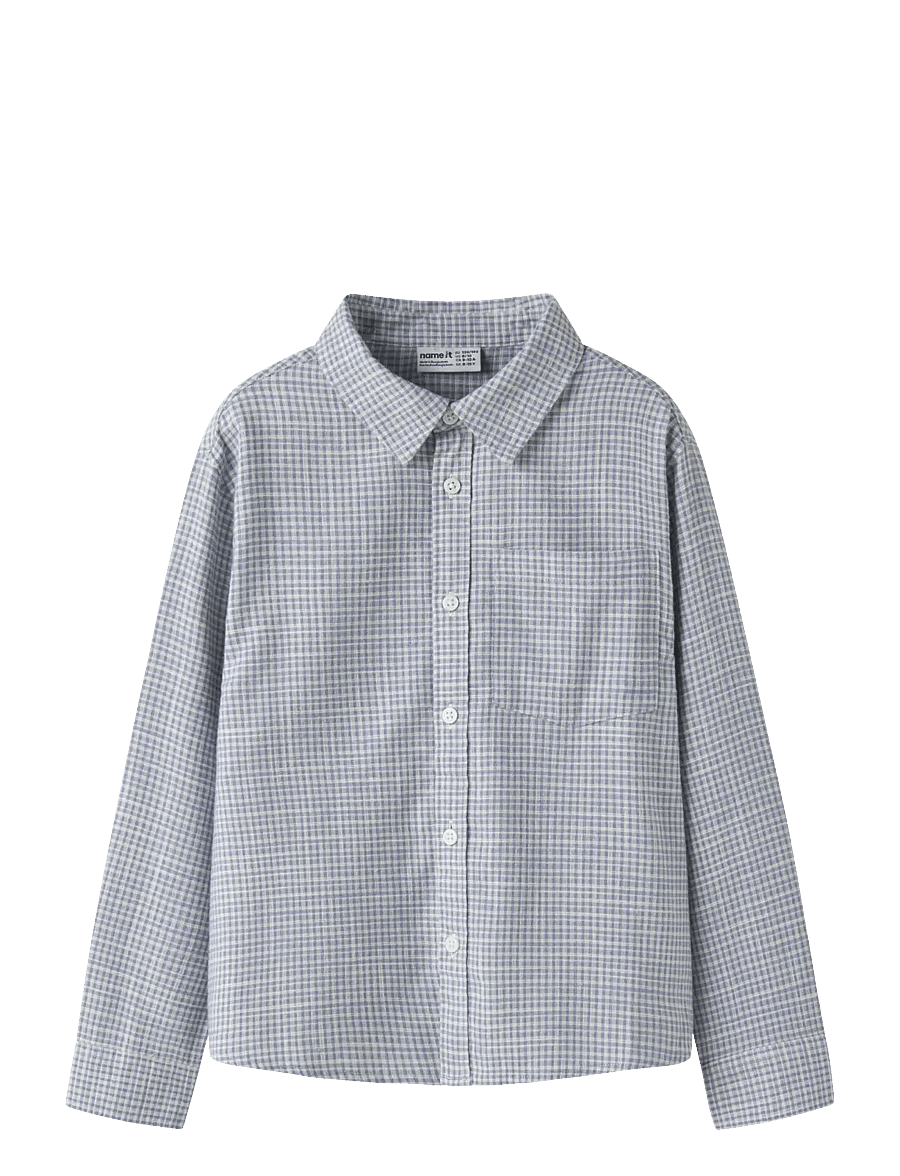 name it - NKMKRISTIAN LS OVERSHIRT BOX - langärmlige hemden - ashley blue - 0