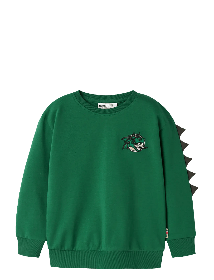 name it - NMMKETIL LS NREG SWEAT UNB - sweatshirts - verdant green - 0
