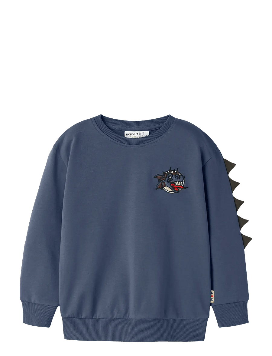 name it - NMMKETIL LS NREG SWEAT UNB - sweatshirts - vintage indigo - 0